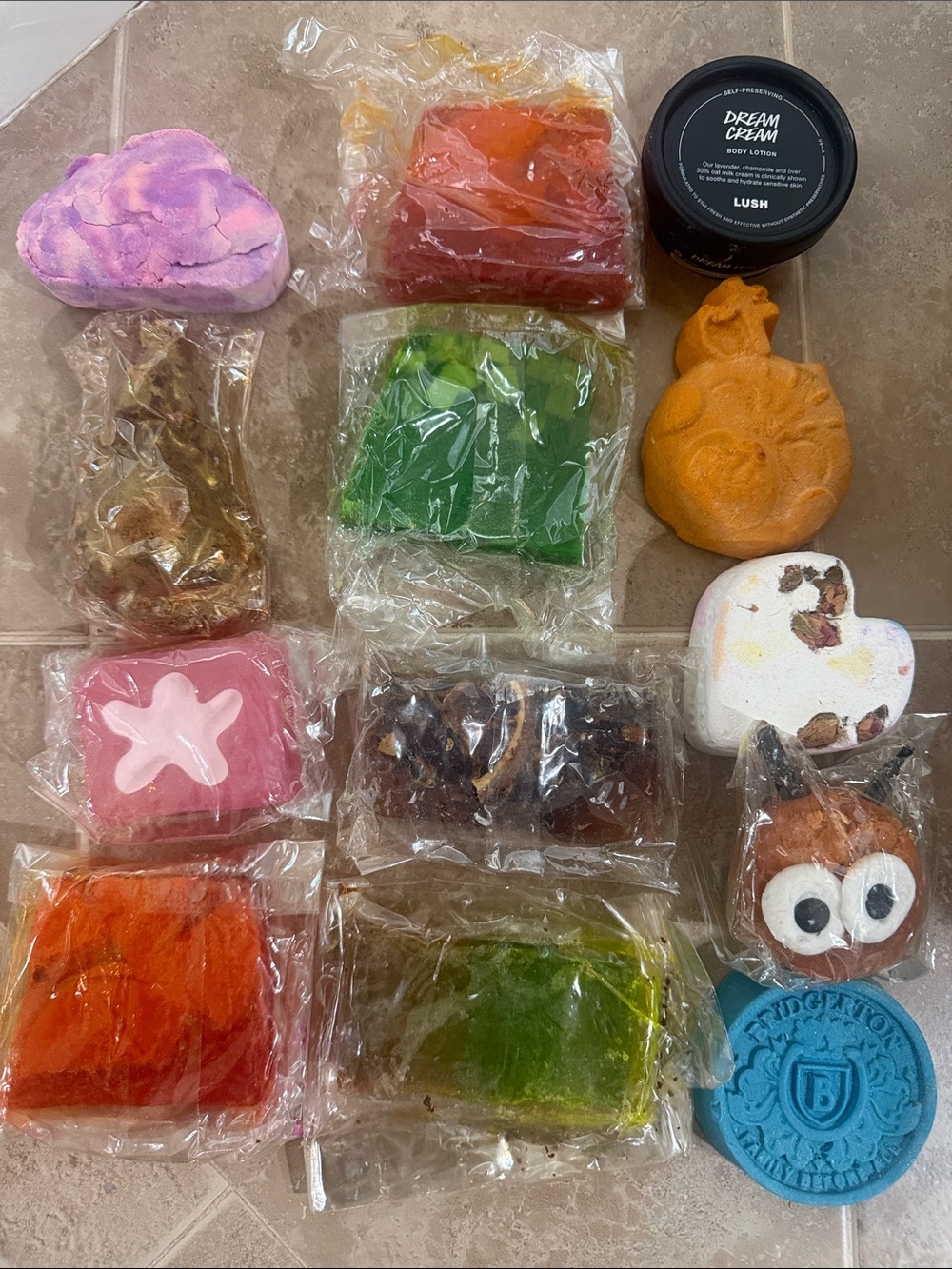 Lush Assorted items.  Full set as seen in picture $90